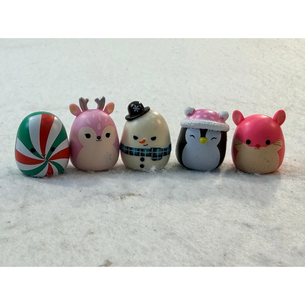 Squishmallows Micromallows Christmas Holiday 19pc Mini Figure Set Santa Snowman